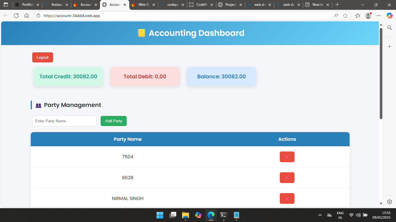 Accounting Dashboard